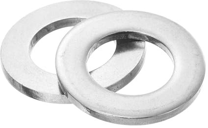 sourcing map 5Pcs M24 Flat Washer, 316 Stainless Steel 25mm ID x 44mm OD x 4mm Thick for Bolt Screw, Factories Repair, Kitchens, Shops, and Outdoor Construction, Silver