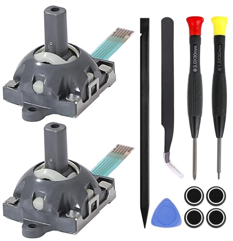 Ikpek Confezione da 2 joystick di ricambio per console portatile Asus ROG Ally RC71L, joystick per GPD win3 Windows 10 palmare gioco portatile Laptop Thumb Sticks 3D Analogico Rod sostituire accessori
