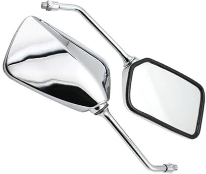 Motorrad Lenker Spiegel Quadratische Motorradspiegel, 10 Mm, M10-Gewinde Für Rückspiegel Von Scooter Baron BMS Lance