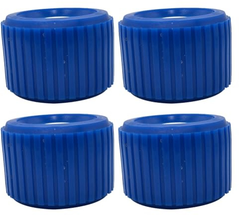 Qerwsdty Lot de 4 roulettes de suspension striées pour remorque de bateau, rouleau de remorque, roulettes de rampe de bateau, kit d'ascenseur pour bateau
