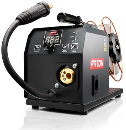 PATON MIG/MAG Feeder-5-2 Digital Wire Feeder for MIG Welding Machines – 2 Pressure Rollers Enhanced Wire Feeding Precision for Professional Welders Smooth Wire Feeding, KZ-2 “Euro” Connector