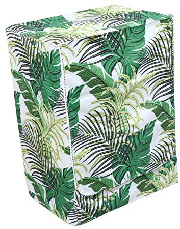 Housse de Machine à Laver à Fermeture Éclair, Vert Xl | Tissu Oxford Polyester, Modèle Tambour, Facile à Nettoyer, Usage Extérieur