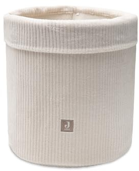 Jollein Aufbewahrungskorb Wickeltisch – Cloudy Rib – Oatmeal – Wickeltisch Organizer – Wickeltisch Zubehör – 35x30 cm