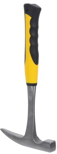 SHOWERORO Martillo Geológico de 600g con Punta de Flecha, Mango Ergonómico Antideslizante, Herramienta para Arqueología y Exploración Geológica, Equipo Portátil para Detección y Prospección