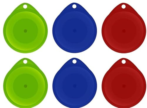 Weilin 6-Pack Can Lids for Tins, Tin Can Covers Lids for Dog Food Cans Plastic with Seal for Soup, Beans - Airtight, Leak-Resistant, Dishwasher Safe