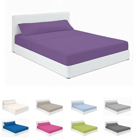 SABANALIA Sábanas Cama 80x190 50% Algodón 50% Poliéster