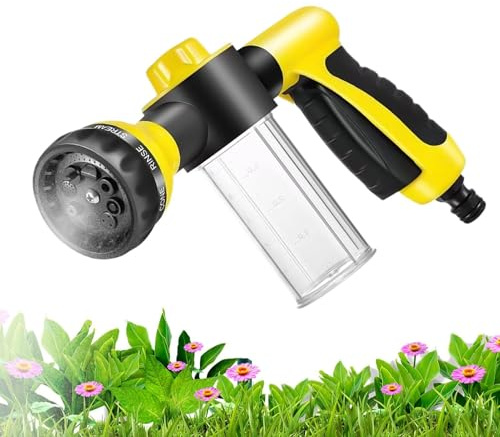 Pistola pulverizadora a presión - Patrón de pulverización ajustable, alta presión, a prueba de fugas - Boquillas de pulverización para manguera de jardín | para patio, césped, riego de plantas