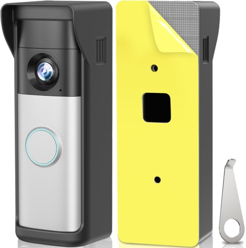 No-Drill Adhesive Mount for R-ing Newest 2026 Battery Doorbell/Plus/Pro, No Drilling Wireless Video Camera Door Mounting Holder Bracket Accessories Easy Installation for Apartments Office Houses