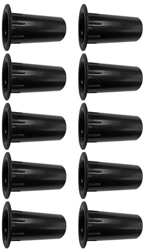 JECOMPRIS 10 Pezzi Tubo Bass Reflex per Altoparlante in Plastico Nero, Resistente alle Macchie e Facile da Installare, Accessorio per Cabinet Speaker e Altoparlanti Auto