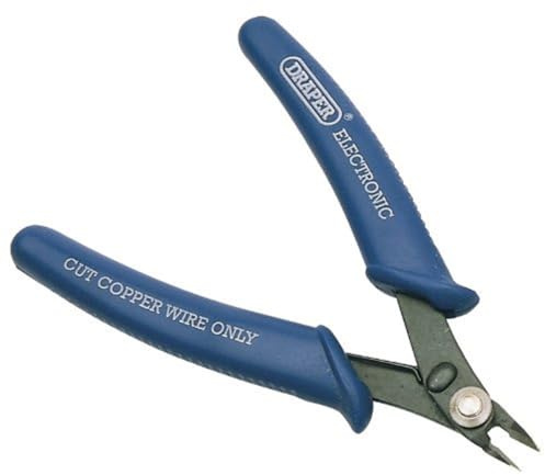 Draper 52589 Electronic Flush Cut Nipper, 130mm , Blue