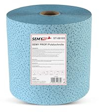 Semy Top Spezial-Putztuchrolle, blau, 29 x 37 cm, 500 Blatt, 1er Pack (1 x 1 Stück)