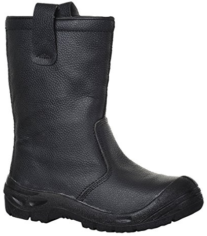 Portwest FW29 Stivale Rigger Steelite S3 Ci Stivali Antinfortunistici, Unisex - Adulto, SRC, Nero (Nero Bkgr), 40 EU (6.5 UK)