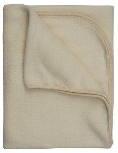Cosilana, Kinder/Baby Decke Fleece, 80x100 cm, 60% Wolle (kbT), 40% Baumwolle (KBA)