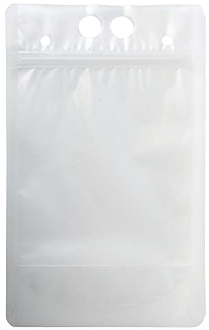 TableCraft 10683 Translucent 32 Ounce To-Go Beverage Pouch - 100 / PK