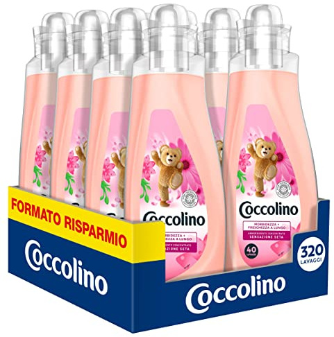 Coccolino Weichspülerkonzentrat Orchidee, Violett & Cranberry, 8 Liter, 320 Waschladungen, 8 x 40 Waschgänge