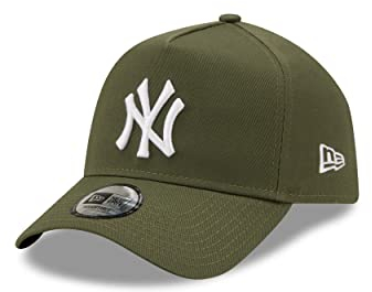 New Era Cap New York Yankees 9Forty verstellbar Oliv grün Kappe Hut Basecap MLB Baseball - One-Size