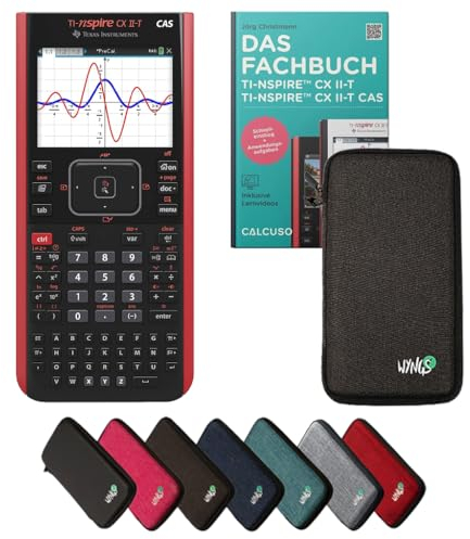 CALCUSO Standardpaket Dunkelgrau mit Grafikrechner TI Nspire CX II-T CAS