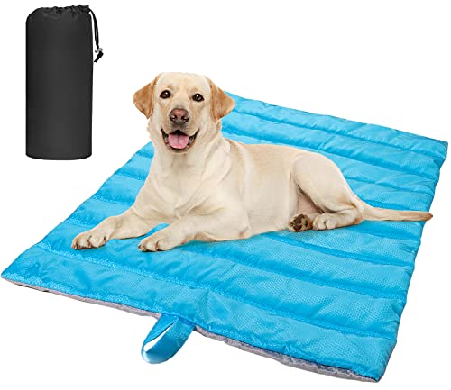DZ Aimier Faltbare Haustier Decke Camping Decke, wasserdichte Hundematte für Outdoor, Waschbares Hund Katze Mat, Große Reisedecke für Haustier geeignet für Outdoor-Reisen und Camping, Auto(Blue)