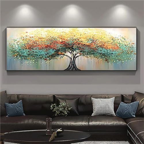Diamond Painting Erwachsene Groß xxl 80x240cm Baum Diamant Painting Bilder DIY Full Eckige SteineFarbe Diamant Kunst Malerei Stickerei Kreuzstich Bilder Home wanddekoration U-111