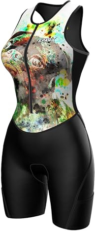 Sparx Women Triathlon Suit Tri Short Racing Cycling Swim Run (Puppy, S)