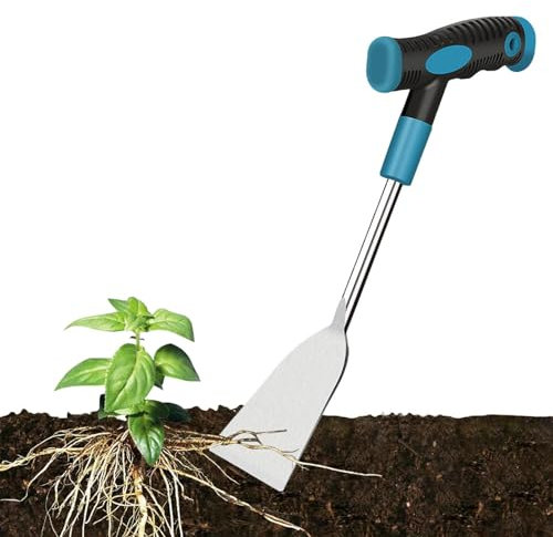 Palas para cavar, Pala de jardín - Empuje Acero - Mango ergonómico Antideslizante Multifuncional, Pala de Mano de Acero Inoxidable para Acampar, Bordes, excavación, trasplante, construcción, Tierras