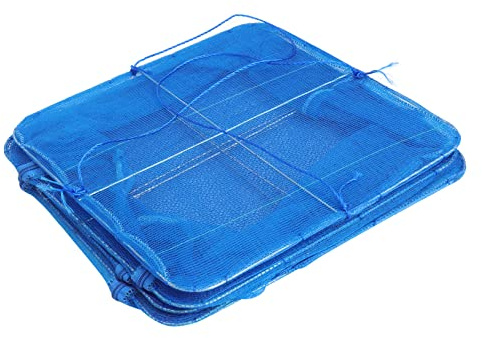 Luxshiny Folding Drying Net 3-layer 65cm Nylon Mesh with Zipper Thickened Square Frame for Fish Vegetable Fruit Hanging Herb Dehydrator Dryer Storage Uk