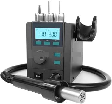 Digital Soldering Station Stations De Soudage 859D + Station De Retouche Avec Pistolet Thermique, Station De Soudage À Air Chaud For Chauffage Rapide BGA SMD Safety with Great Value
