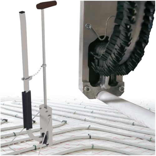 Tackergerät für Fußbodenheizung, Tacker für Heizungsrohr-Clips, Setzgerät für PEX-Rohre, Robust & Präzise, Stahl & Aluminium