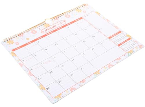 ABOOFAN Monatskalender 2024 2025 Monatsplaner Für Die Wand Wandkalender Zum Aufhängen Kalender Für Den Täglichen Gebrauch Familienkalender Wandkalender Kleiner Für