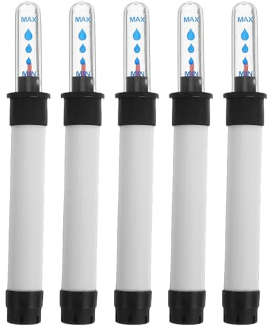 Healifty 5 Indicatori Livello Acqua Vaso, Misuratore Umidità Terreno Staccabile, Dispositivo Promemoria Irrigazione Piante da Interno e Giardino