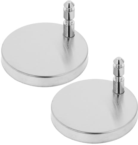 Ipetboom Set 2 Cerniere in Acciaio Inox per Sedile Wc, Viti e Bulloni di Fissaggio Superiori, Accessori Bagno Compatibili per Sostituzione Copriwater Standard, Installazione Rapida e