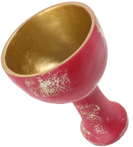 TOVINANNA Coupe Graal en Résine, Calice Religieux Décoratif, Ornement Sacrificial Multifonction, Collecte d'Énergie Mystique, Sculpture Artistique pour Cosplay et Décoration Intérieure