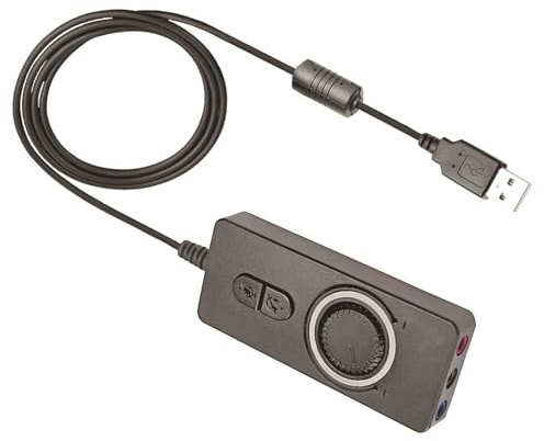 Kaaruisi Carte son externe pour casque - Installation facile - Idéal pour les voyages et les jeux vidéo - Construction sonore améliorée