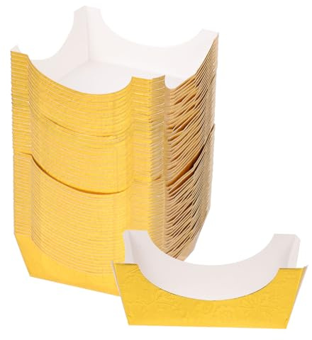 JEWEDECO 100 Pezzi Pirottini di Carta Quadrati Oro per Dolci Mousse Resistenti e Usa e Getta Design Creativo per Feste di Compleanno e Dessert