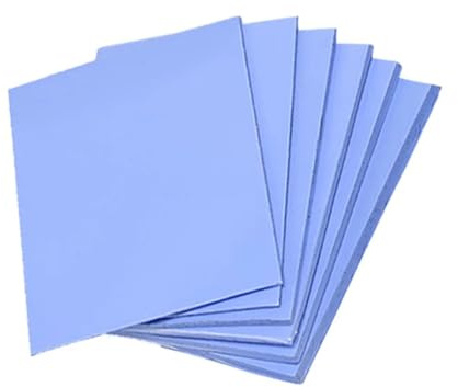 100 x 100 mm GPU-värmeplatta CPU värmekylare ledande silikon kylning 6,0 W/mK .5-3,0 mm termiska lager tjocklek(1,5 mm)