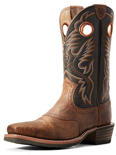 Ariat Men’s 2227 Cowboy Boots, Brown Oiled Rowdy, 7 D US, Brown Oiled Rowdy, 10 UK