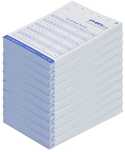 Sport-Tec Terminplaner Terminzettelblock Terminblock Terminzettel Physio Ärzte Massage Kliniken Frisör Maniküre Studio 10 Blöcke mit je 75 Blatt DIN A7