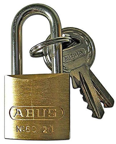 ABUS Padlock brass 60/50HB50 - high shackle - for doors, gates, cabinets, bags, suitcases and much more. - Brass lock body - hardened steel shackle - ABUS security level 5