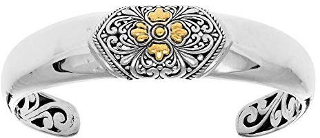 Königsarmband Gelbgold und Silber