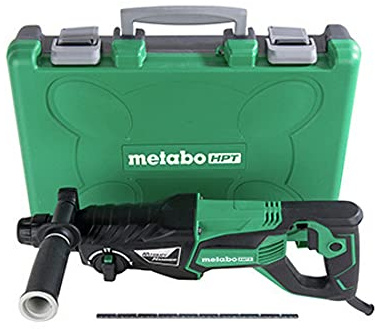Metabo HPT Rotary Hammer | SDS Plus | 1-Inch, 7.5-Amp | For Drilling | Chipping and Hammer Drilling (DH26PF)