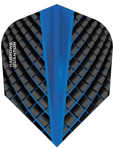 THOR-SPORTS Harrows Quantum Flights Slim/Pear/Kite/Standard in diversen Farben (Standard 1 Set, Blau)