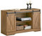SoBuy Commode Meuble Bas Placard de Rangement Buffet avec Porte de Grange Coulissante Armoire à Chaussures Commode à Chaussures, pour Salon, Couloir, Cuisine, Bureau, Chambre, 120x40x70 cm, FSB60-BR