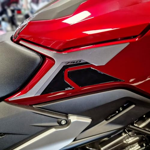 Resin Bike Motorbike 3D Stickers Compatible with Honda NC750X 2021-2024. Bike Tank Side Protector Grip from Impact and Scratches. Sticker 3D Resin Gadget Moto