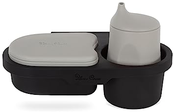 Silver Cross | Pram Snack Tray | Pram Accessories | Beaker & Snack Pot | Silcone | Clip On Snack Tray