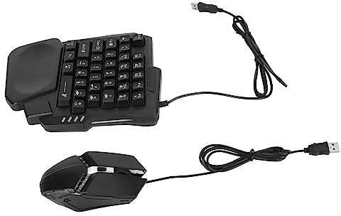 Combo Clavier et Souris de Jeu à Demi-Main, pour Convertisseur de Souris Clavier Mix Se, Demi-Clavier rétroéclairé K13 RVB, Souris G4, Support de Téléphone pour Android pour