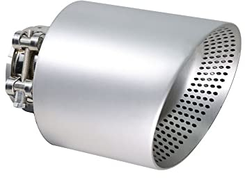 Auspuff Endrohr Universal Matt Edelstahl Auto Auspuff Rohrspitze 57 Mm 60 Mm Einlassdüse Für GTI Für Golf 7 MK7 Endrohr Schalldämpfer (Color : Inlet60-89mm)