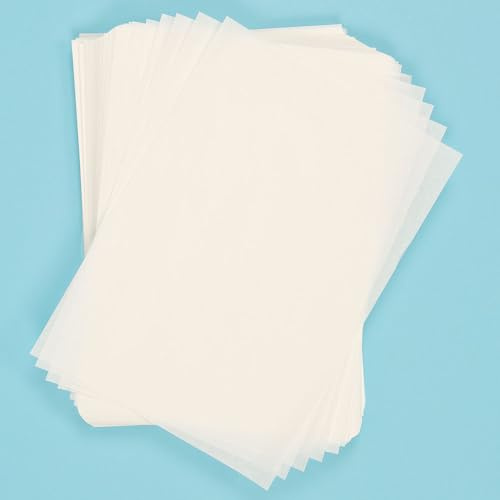 Baker Ross FN205 A4 Pauspapier - Packung mit 50 Blättern, Overlay-Papier zum Zeichnen, Kopierpapier, Lichtkastenpapier