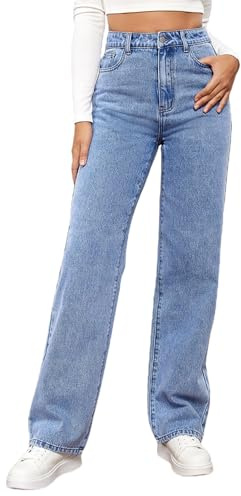 Generisch Baggy Jeans Mädchen Low Waist Flared Cargohose Curvy 164 Weites Bein Hosen Hüftjeans Extrem Tief Teenager Mom Schwarz Schlaghose Y2k