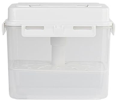 Contenedor sellado para pepinillos con caja de almacenamiento de fermentación de prensa Kimchi con mango de plástico para chucrut