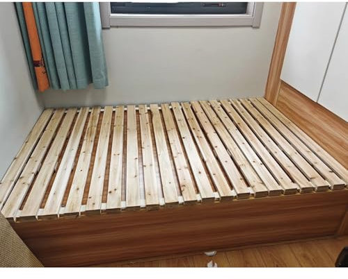 Generisch Schlafzimmer-Lattenrost für Einzel-/Doppel-/Kingsize-Betten, 60 70 80 100 120 135 150 180 cm Breite, Klappmatratze und Holz-Bunkie-Board, weiches Bett in Harter Polsterung (120 x 200 cm)